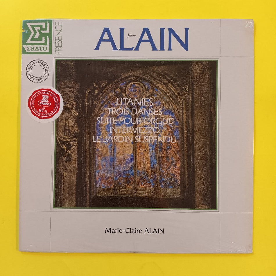 Marie-Claire Alain - Litanies / Trois Danses / Suite Pour Orgue FRANCE - 1984 - EPR 15555 - New - Sealed - Vinyl