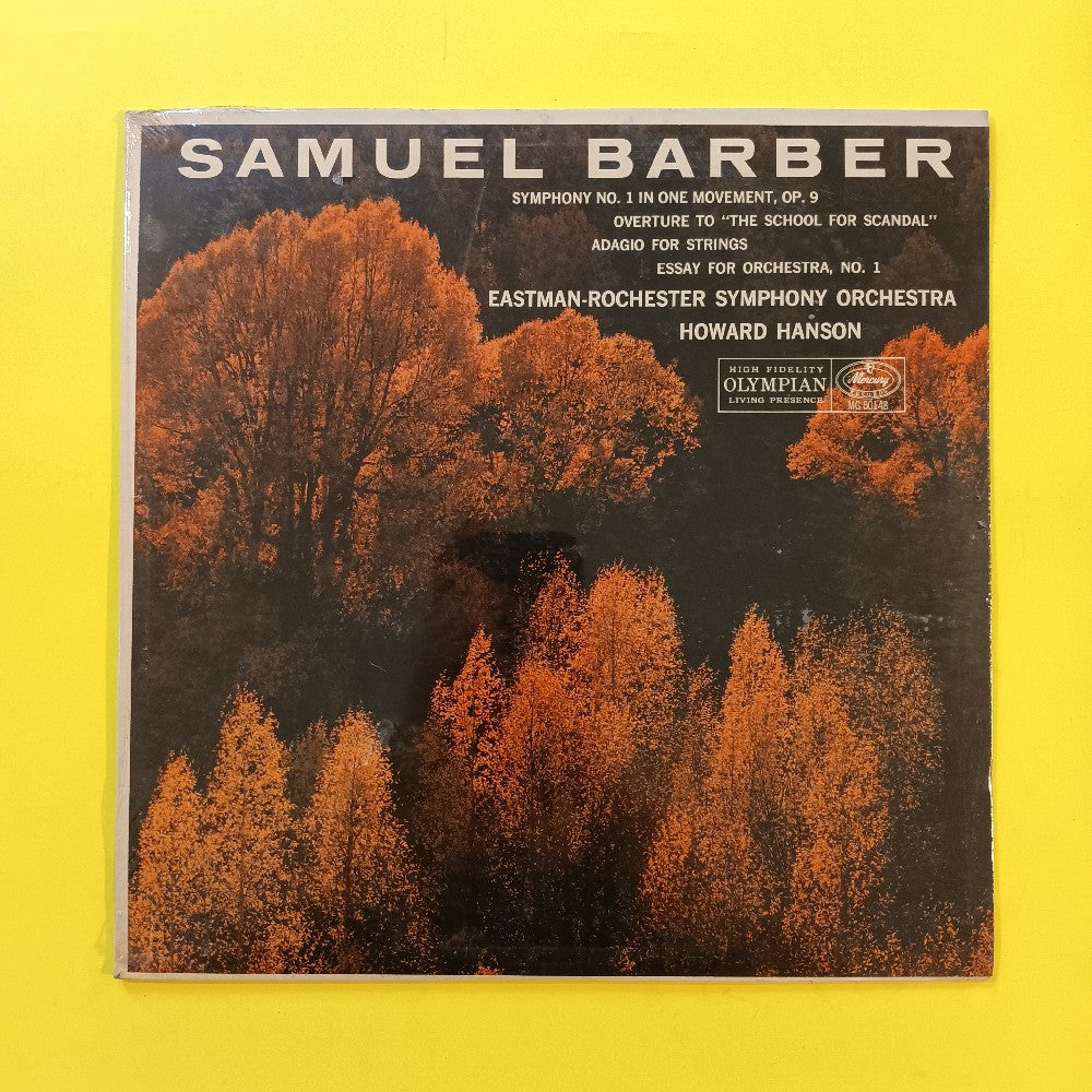 Samuel Barber / Howard Hanson - Symphony No. 1 In One Movement - 1957 - MG 50148 - New - Sealed - Vinyl
