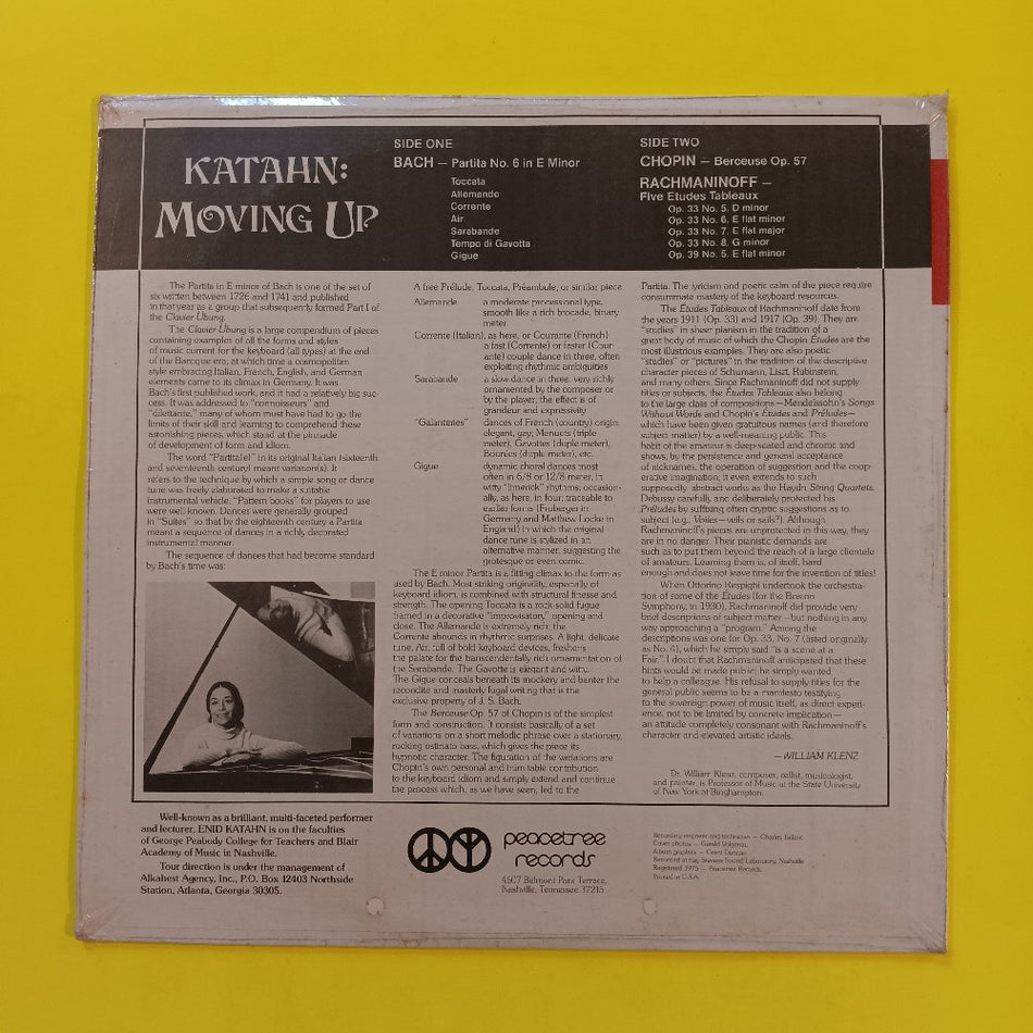 Enid Katahn - Katahn: Moving Up - 1975 - NR 6393-1 - New - Sealed - Vinyl
