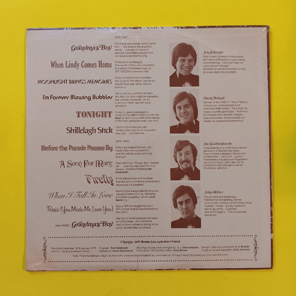 Grandma's Boys - Tonight (Barbershop Pop) - 1975 - New - Sealed - Vinyl