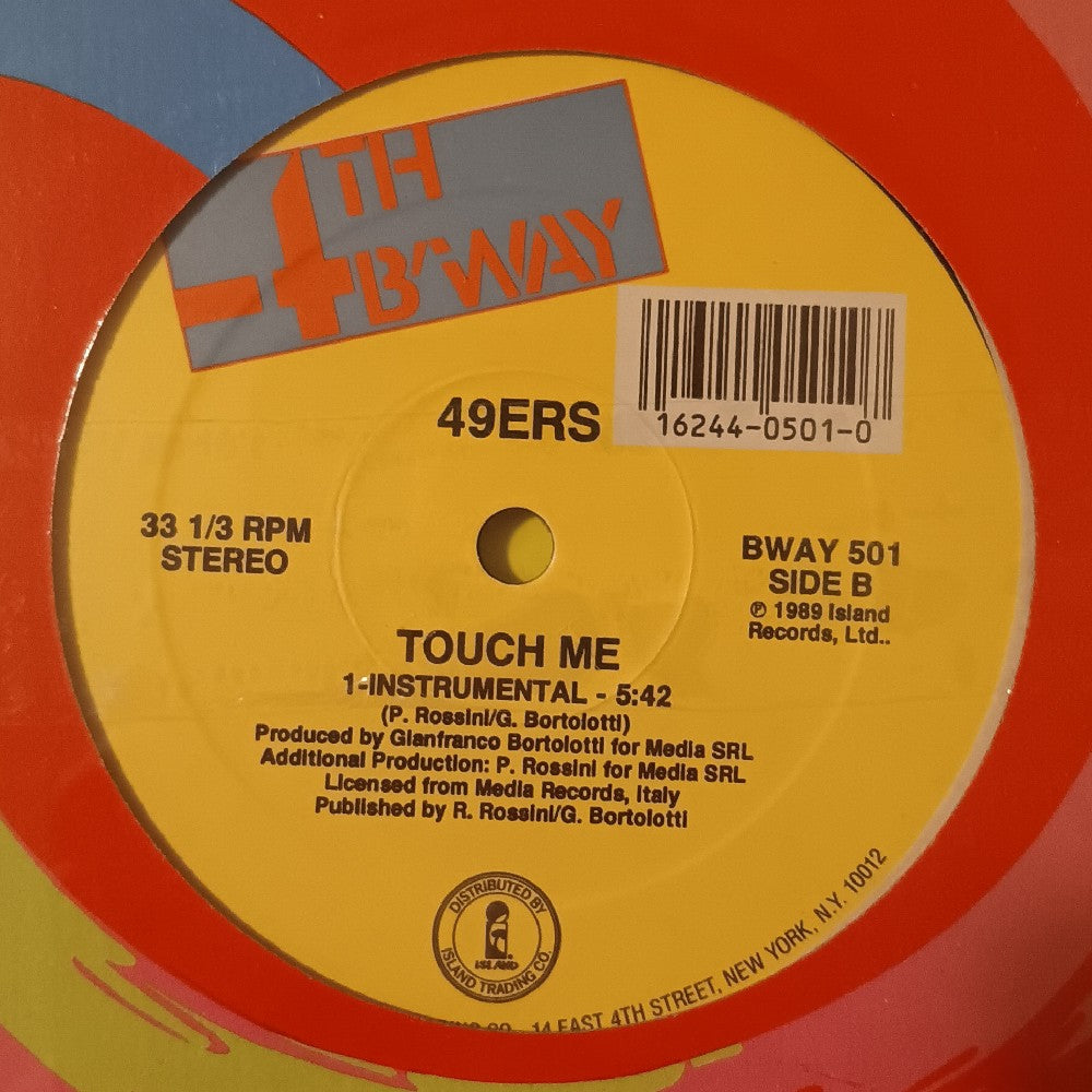 49ers - Touch Me (Sexual Version) 12" - 1989 - BWAY 501 - New - Sealed - Vinyl