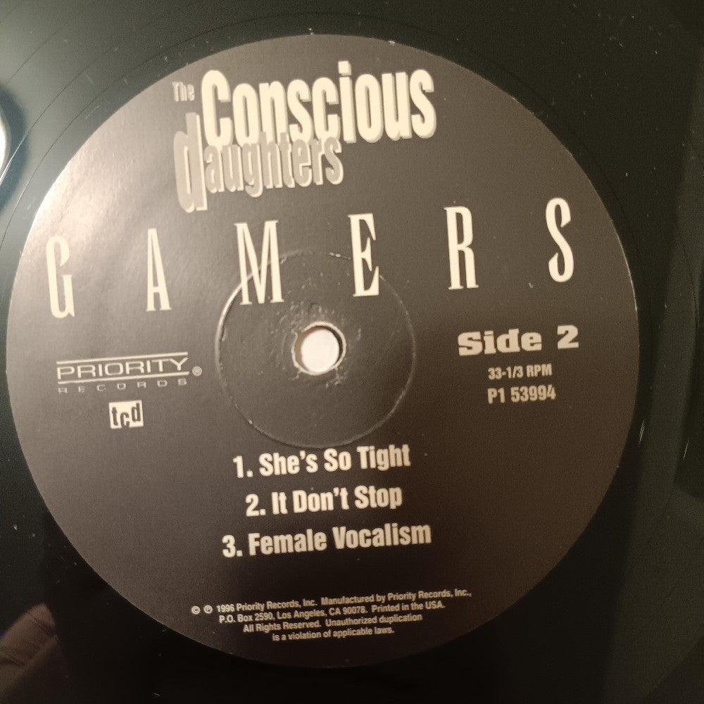 The Conscious Daughters - Gamers 2LP Shrink - 1996 - P1 53994 - Used - VG++ - Vinyl