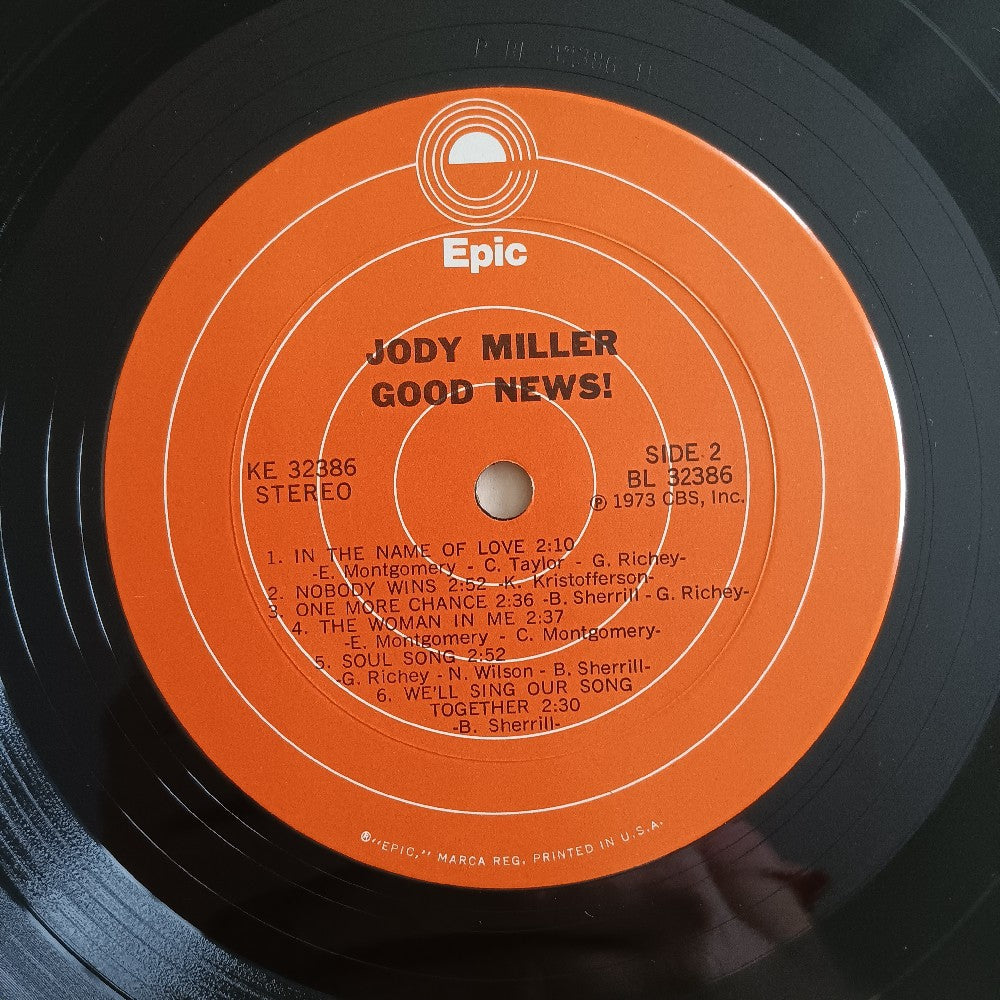 Jody Miller - Good News PROMO IN SHRINK - 1973 - KE 32386 - Used - VG++ - Vinyl