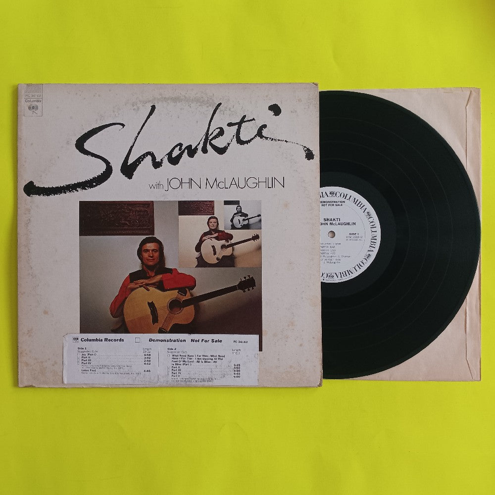 Shakti - Shakti With John McLaughlin PROMO - 1976 - PC 34162 - Used - VG++ - Vinyl