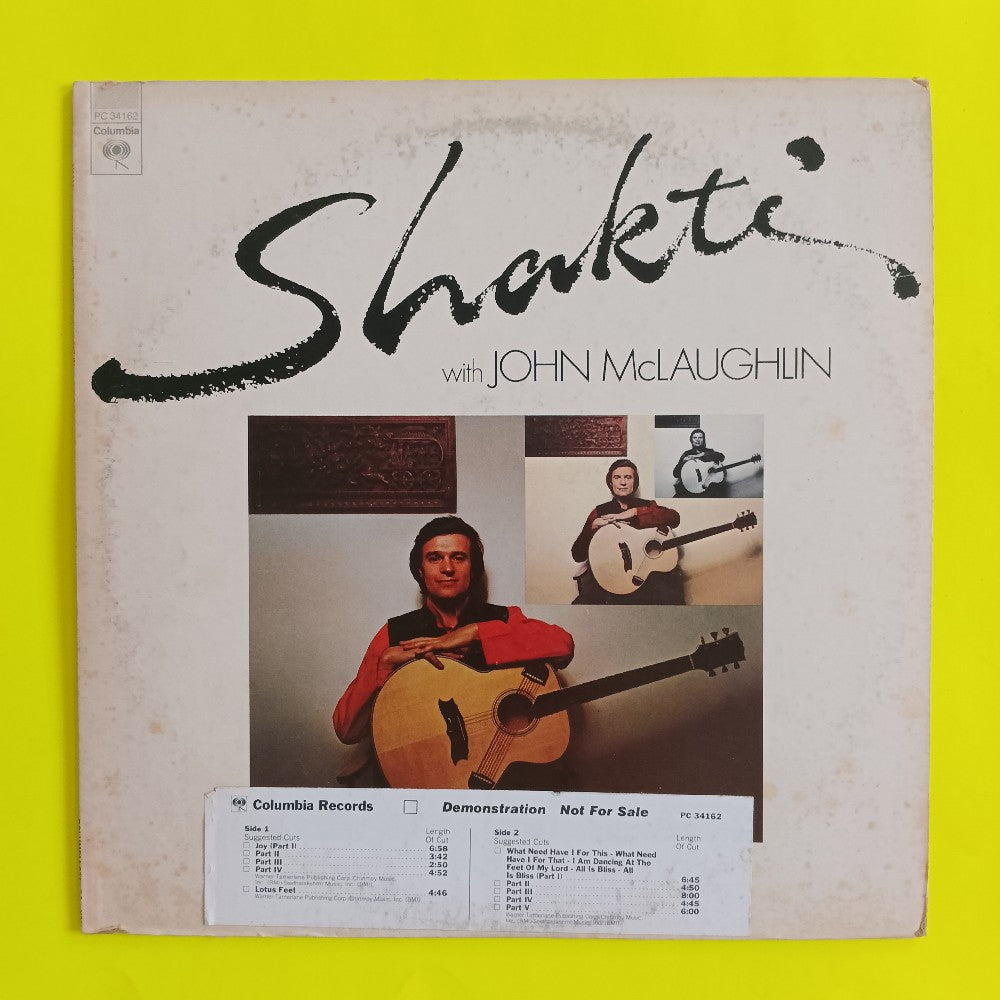 Shakti - Shakti With John McLaughlin PROMO - 1976 - PC 34162 - Used - VG++ - Vinyl