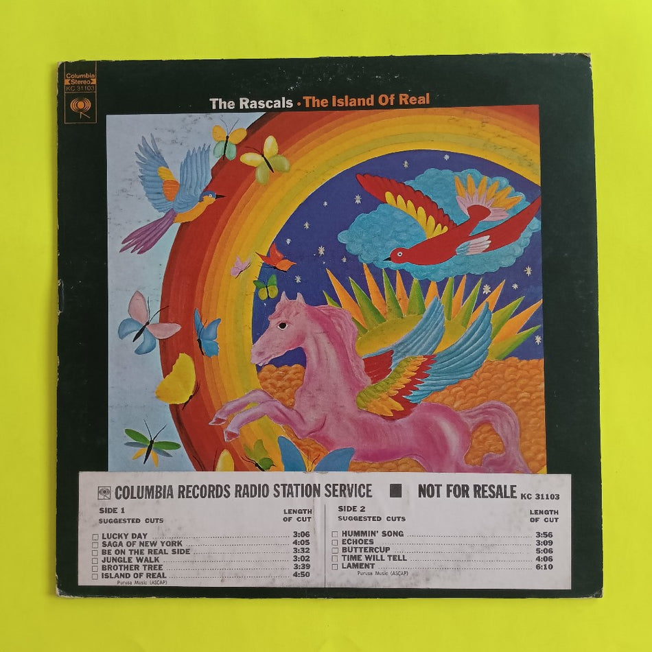 The Rascals - The Island Of Reel PROMO - 1972 - KC 31103 - Used - VG++ - Vinyl