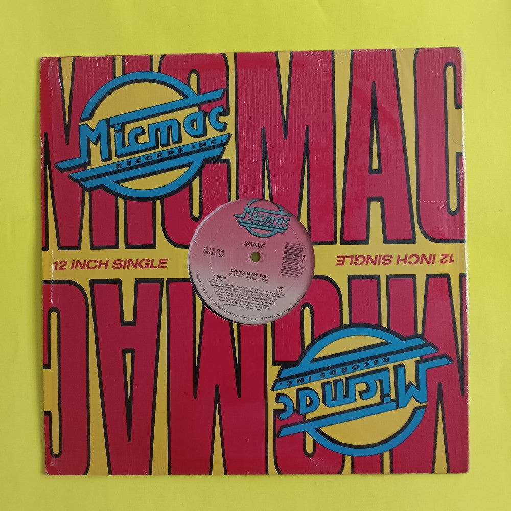 Soavé - Crying Over You 12" - 1989 - MIC 521 - Used - VG++ - Vinyl