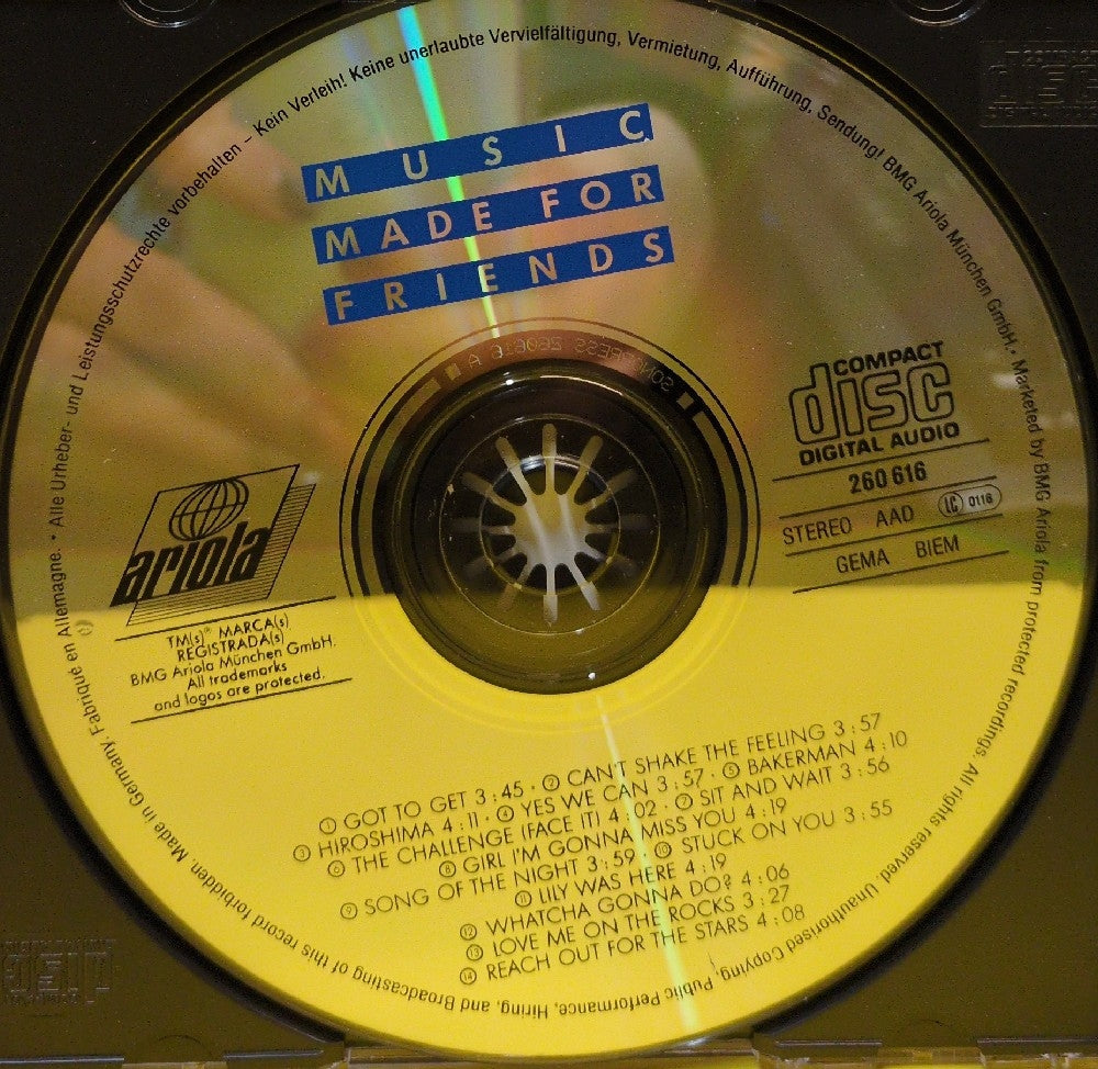 Various - Music Made For Friends - 1990 - 260 616 - Used - VG++ - CDs - Germany Import