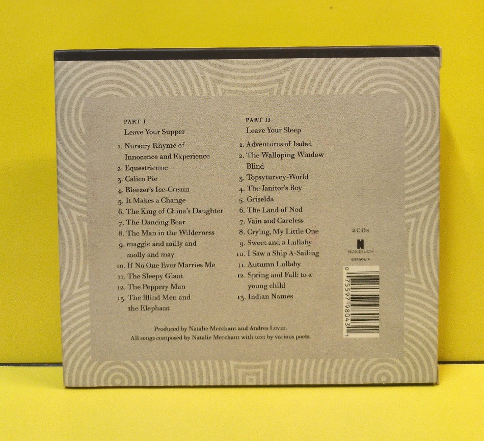 Natalie Merchant - Leave Your Sleep - 2010 - 522304-2 - Used - VG++ - CDs - 2xCD - Mediabook