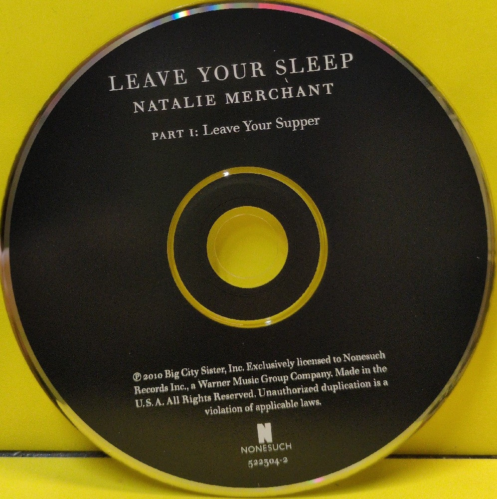 Natalie Merchant - Leave Your Sleep - 2010 - 522304-2 - Used - VG++ - CDs - 2xCD - Mediabook