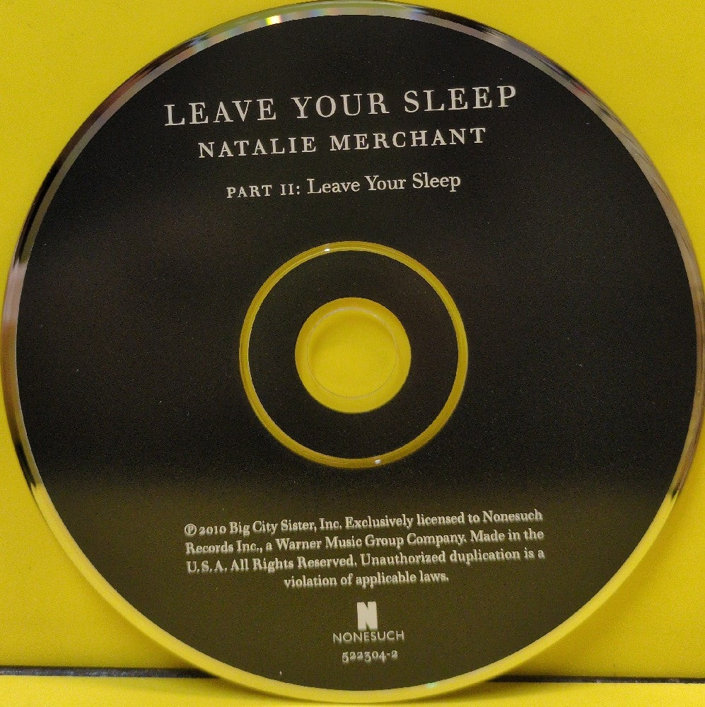 Natalie Merchant - Leave Your Sleep - 2010 - 522304-2 - Used - VG++ - CDs - 2xCD - Mediabook