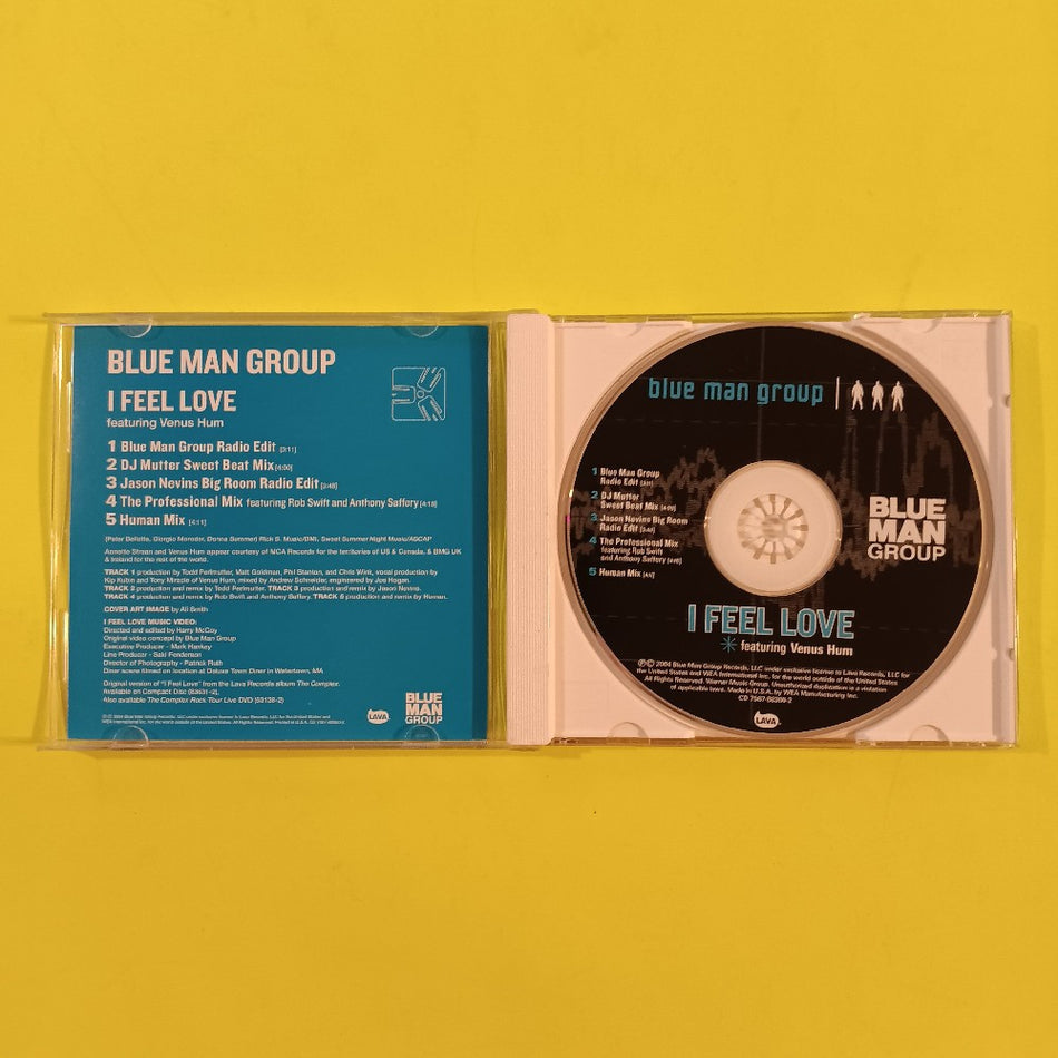 Blue Man Group Feat Venus Hum - I Feel Love ENHANCED CD - 2004 - CD 7567-88360-2 - Used - VG++ - CDs