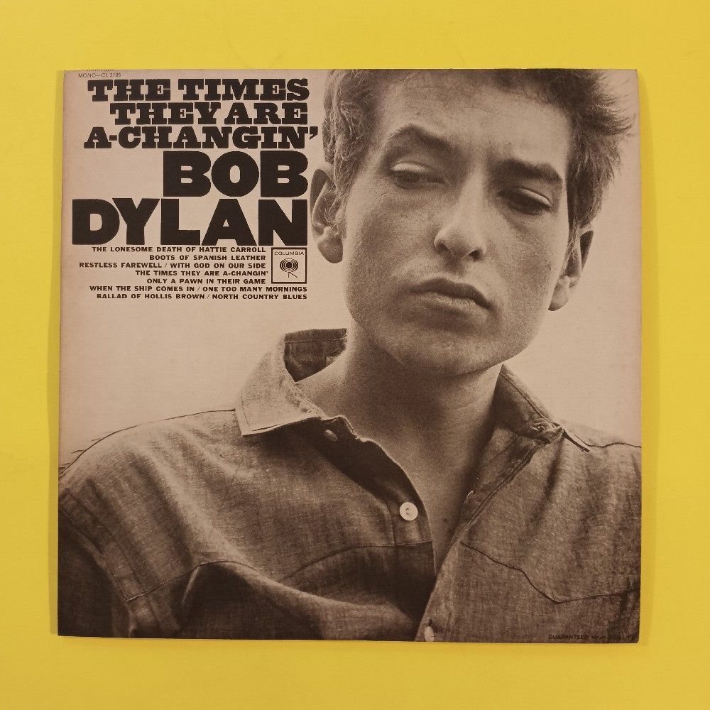 Bob Dylan - The Times They Are A-Changin' MONO 2 EYE W. Insert - 1965 - CL 2105 - Used - EX - Vinyl