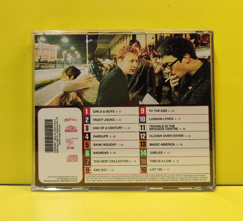 Blur - Parklife - 1994 - D 105663 - Used - VG++ - CDs - BMG Club Edition