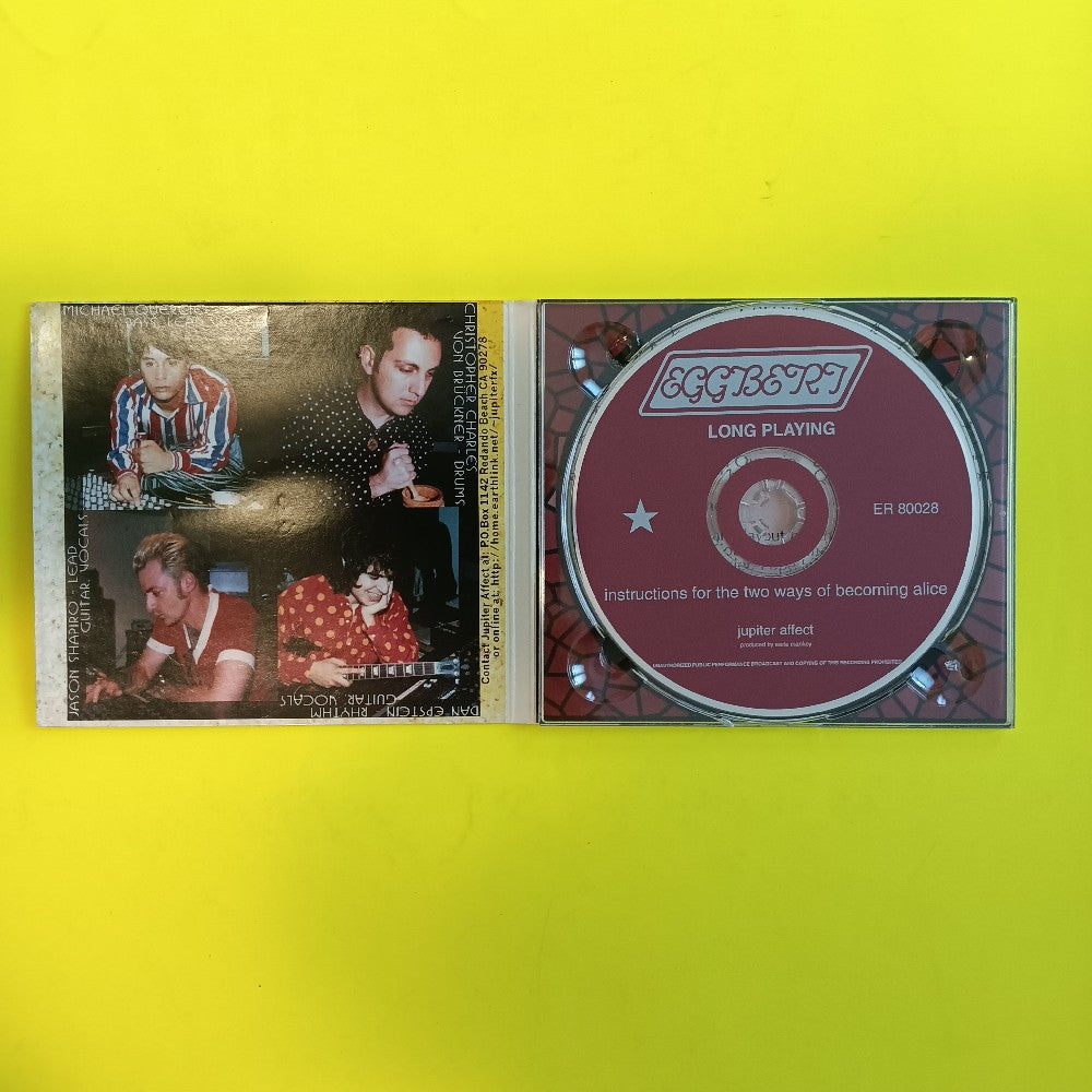 Jupiter Affect - Instructions For The Two Ways Of Becoming Alice - 2000 - ER 80028 - Used - VG++ - CDs