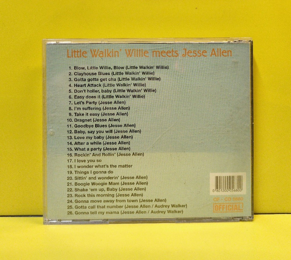 Little Walkin' Willie, Jesse Allen - Little Walkin' Willie Meets Jesse Allen - OF-CD 5680 - Used - VG++ - CDs - Denmark Import