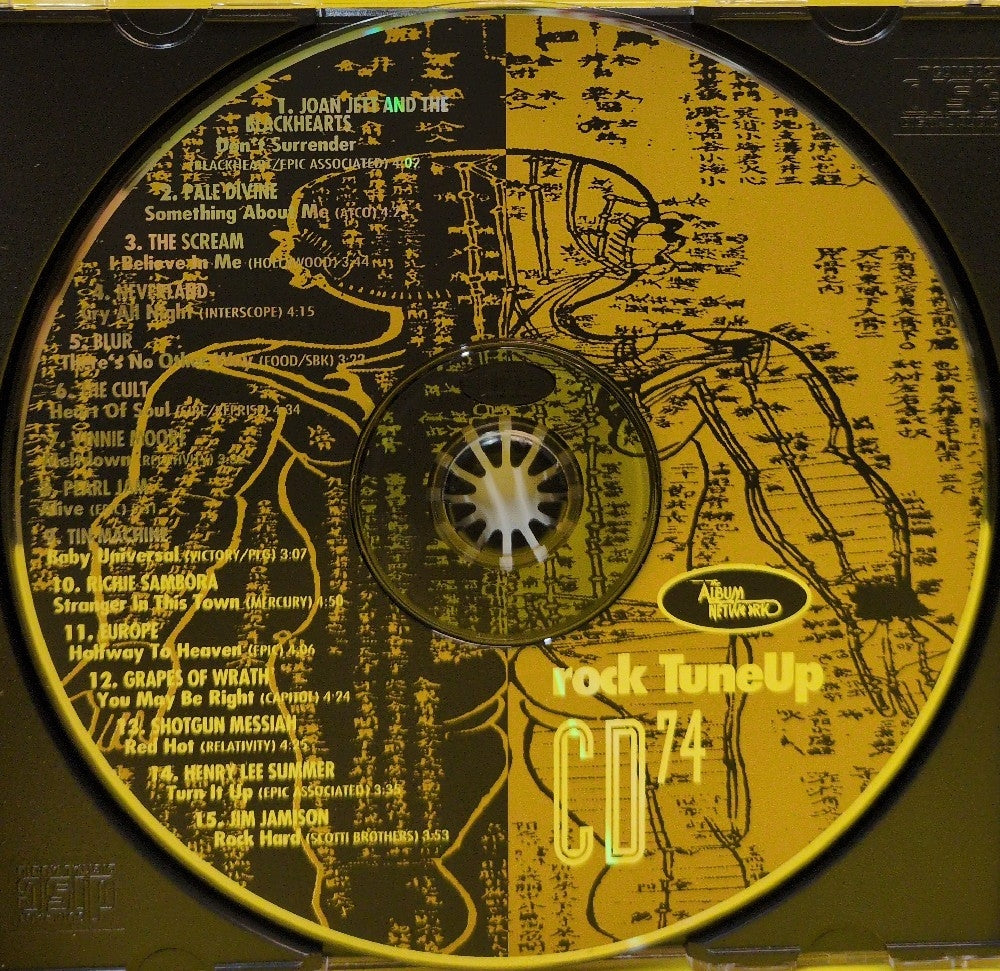 Various - The Album Network Rock TuneUp 74 - 1991 - Used - VG++ - CDs - Promo