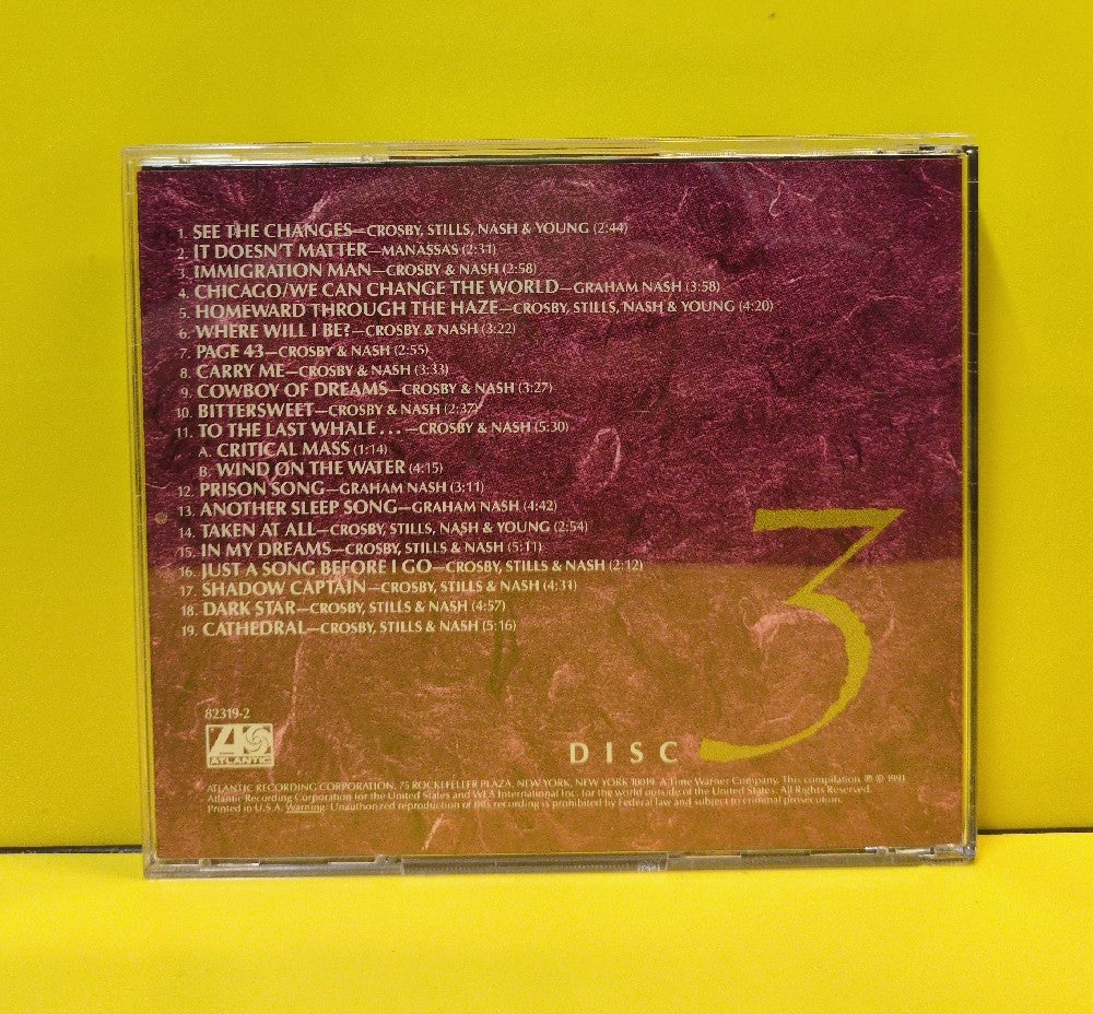 Crosby, Stills & Nash - CSN Disc 3 - 1991 - 82319-2 - Used - VG++ - CDs