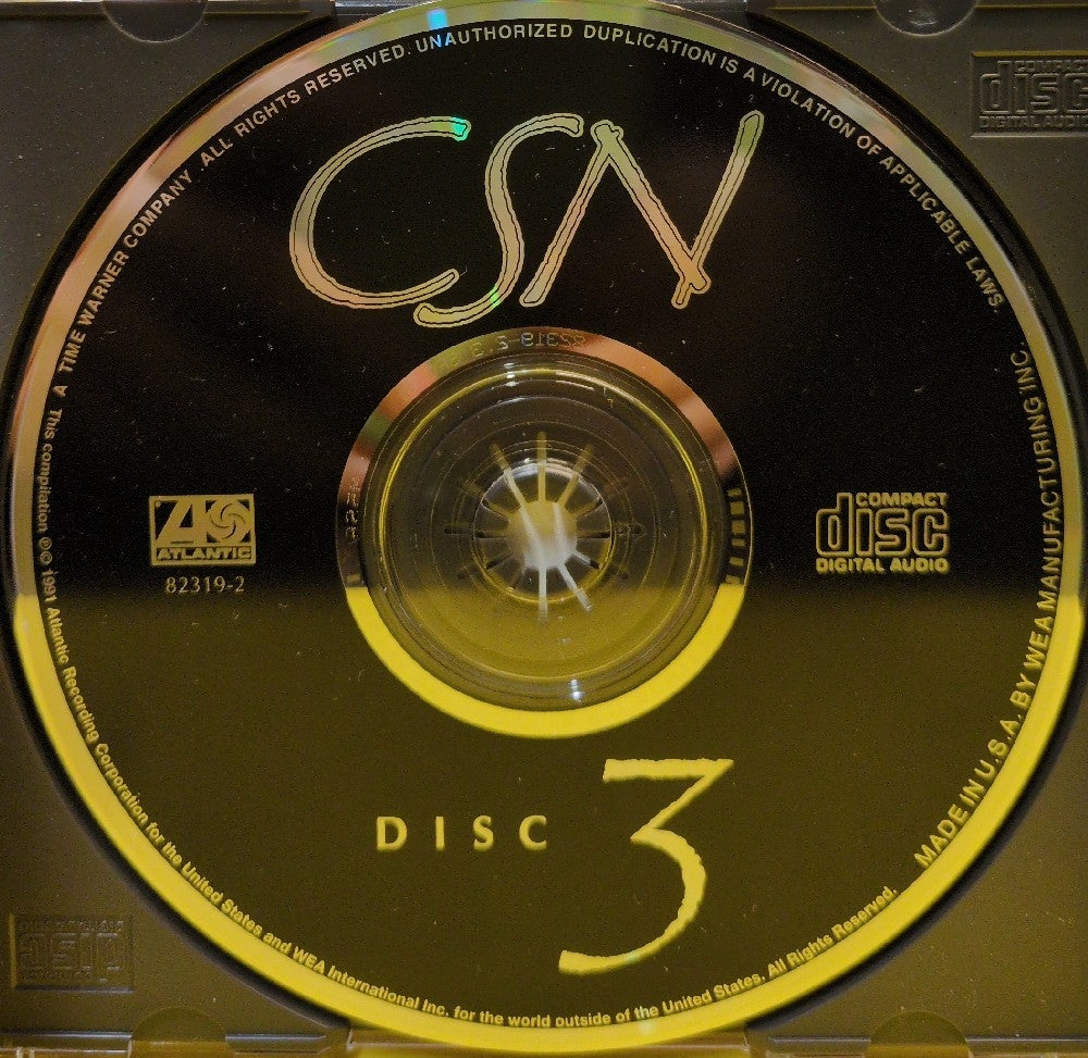 Crosby, Stills & Nash - CSN Disc 3 - 1991 - 82319-2 - Used - VG++ - CDs