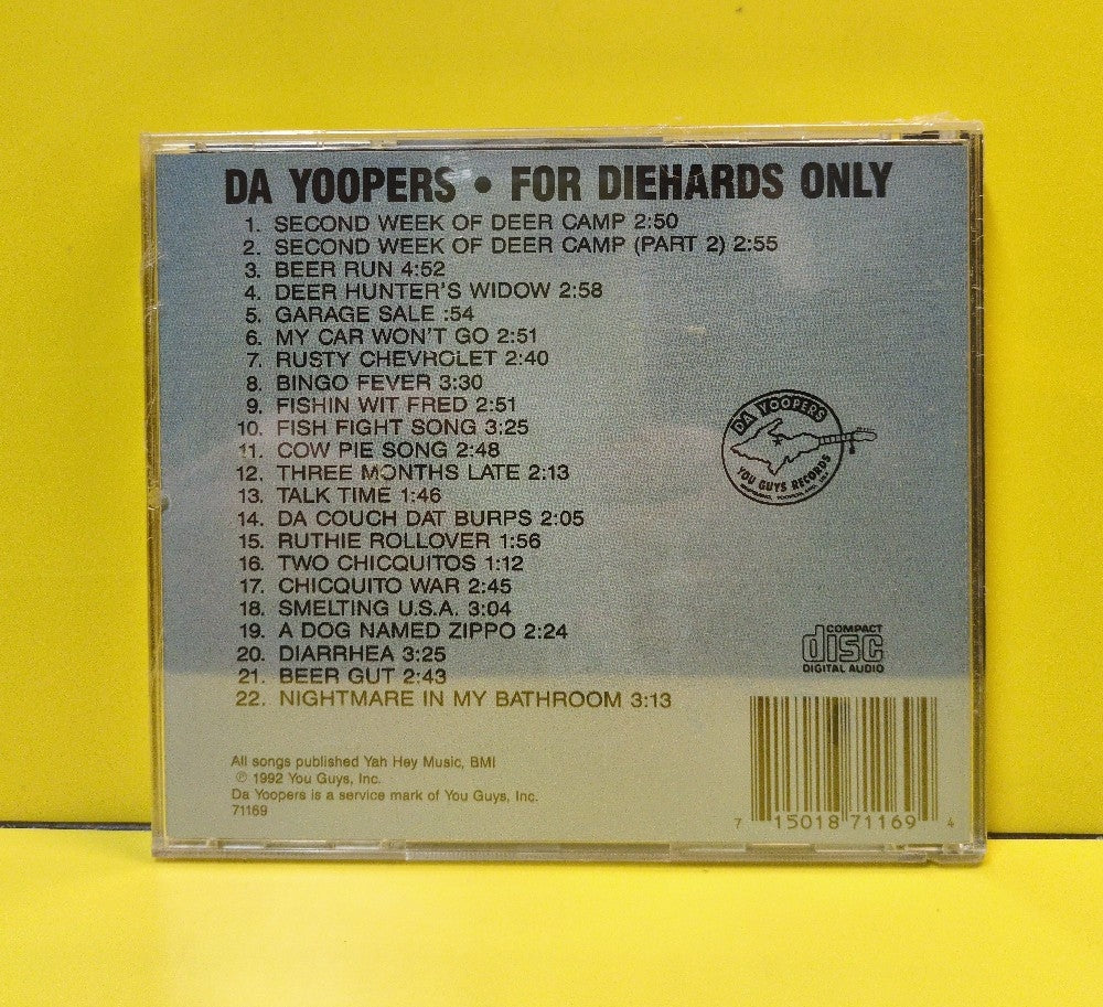 Da Yoopers - For Diehards Only - 1992 - 71169 - New - Sealed - CDs