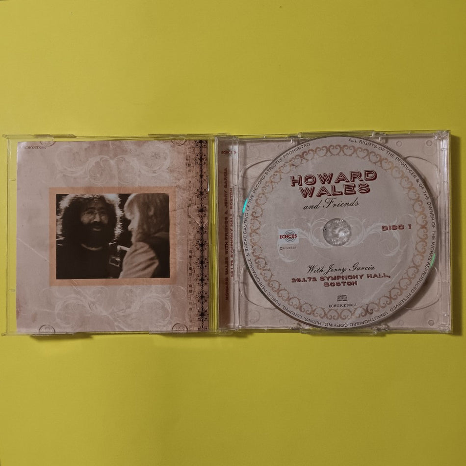 Howard Wales With Jerry Garcia - 26.1.72 Symphony Hall, Boston 2CD - 2014 - ECHO2CD2002 - Used - NM - CDs