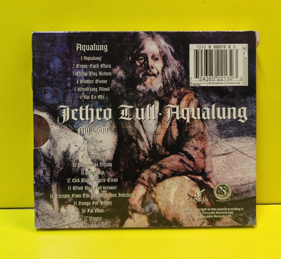 Jethro Tull - Aqualung (25th Anniversary Special Edition) - 1996 - 7243 8 52213 2 3 - Used - VG++ - CDs - Reissue - Remastered - Slipcase - European Import