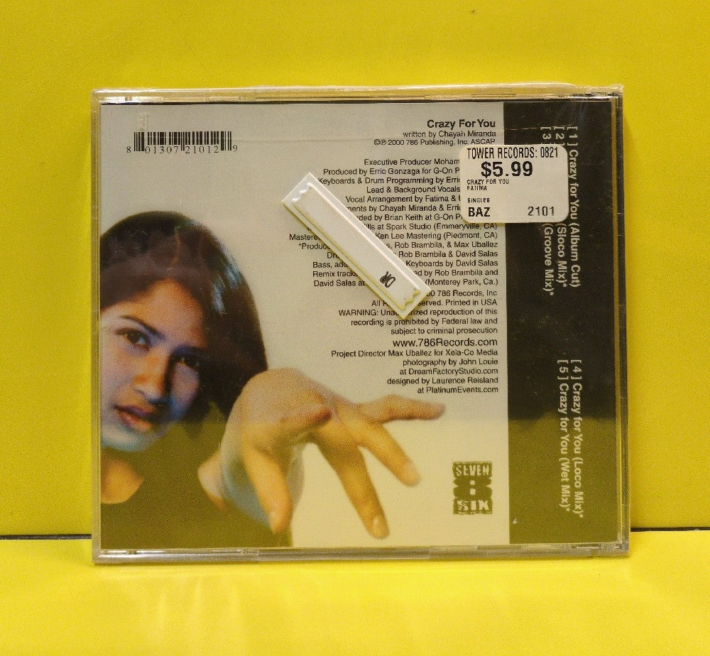 Fatima - Crazy For You - 2000 - SES2-1001 - New - Sealed - CDs
