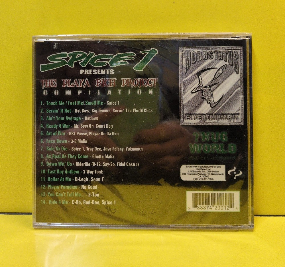 Spice 1 - The Playa Rich Project Compilation - 2000 - MOBB2001-2 - New - Sealed - CDs