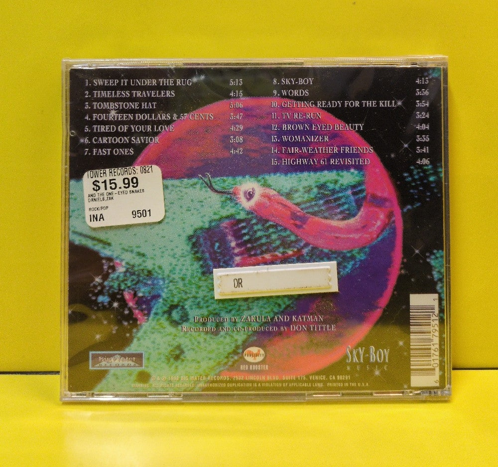 Zak Daniels and One Eyed Snakes - Zak Daniels And The One Eyed Snakes - 1998 - BWR-CD9501 - New - Sealed - CDs