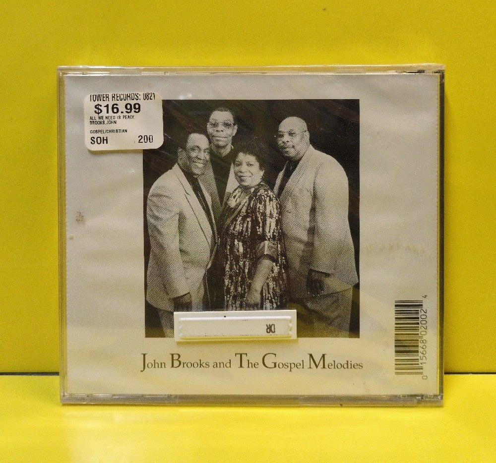 John Brooks And The Gospel Melodies - All We Need Is Peace - 1998 - New - Sealed - CDs