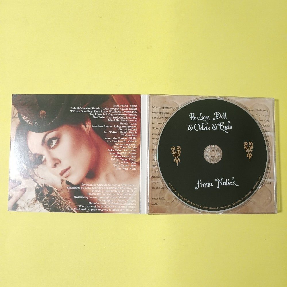 Anna Nalick AUTOGRAPHED - Broken Doll & Odds  & Ends - 2011 - NRI 1941 - Used - NM - CDs