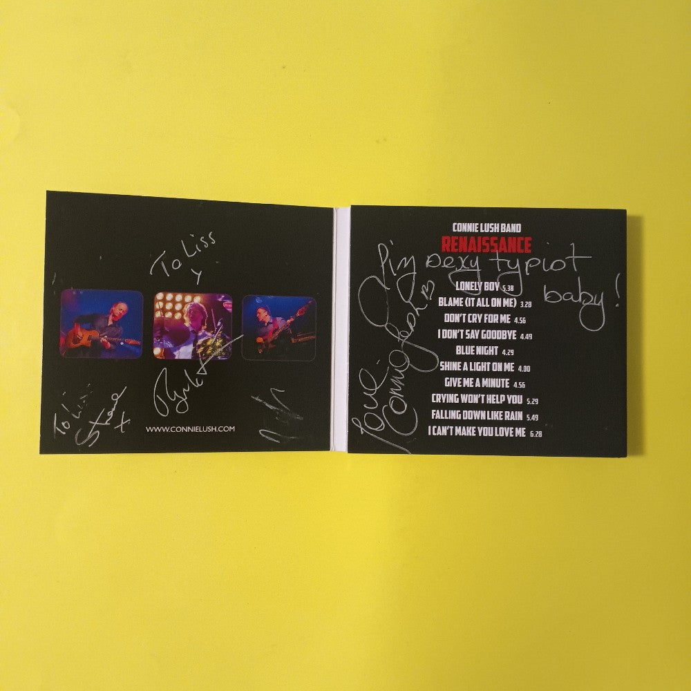 Connie Lush Band AUTOGRAPHED - Renaissance - 2015 - COR0001 - Used - NM - CDs