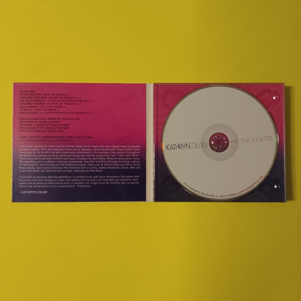 Kathryn Dean AUTOGRAPHED - Hit The Lights - 2015 - Used - NM - CDs