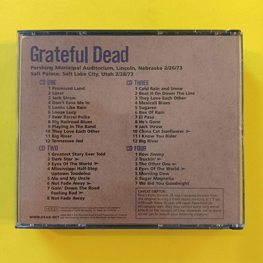 Grateful Dead - Dick's Picks Vol. 28 Twenty-Eight 4CD - 2003 - GDCD 4048 - Used - VG++ - CDs