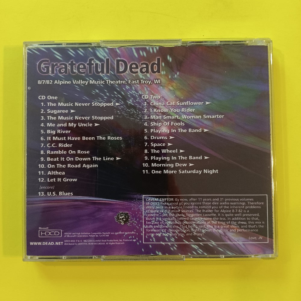 Grateful Dead - Dick's Picks Vol. 32 Thirty-Two Alpine Valley 2CD - 2004 - GDCD 4832 - Used - VG++ - CDs
