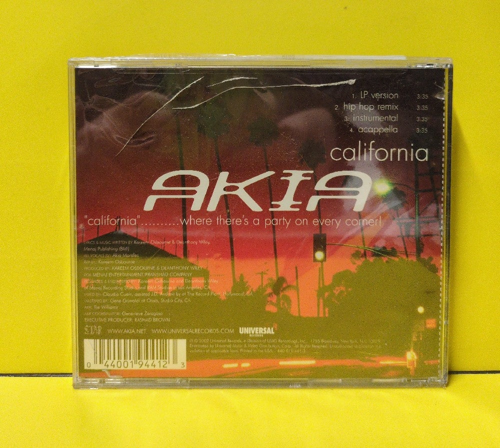 Akia - California - 2002 - 440 019 441-2 - New - Sealed - CDs