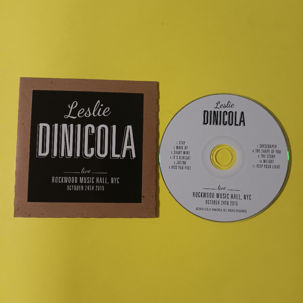 Leslie DiNicola AUTOGRAPHED - Live Rockwood Music Hall NYC - 2015 - Used - VG++ - CDs