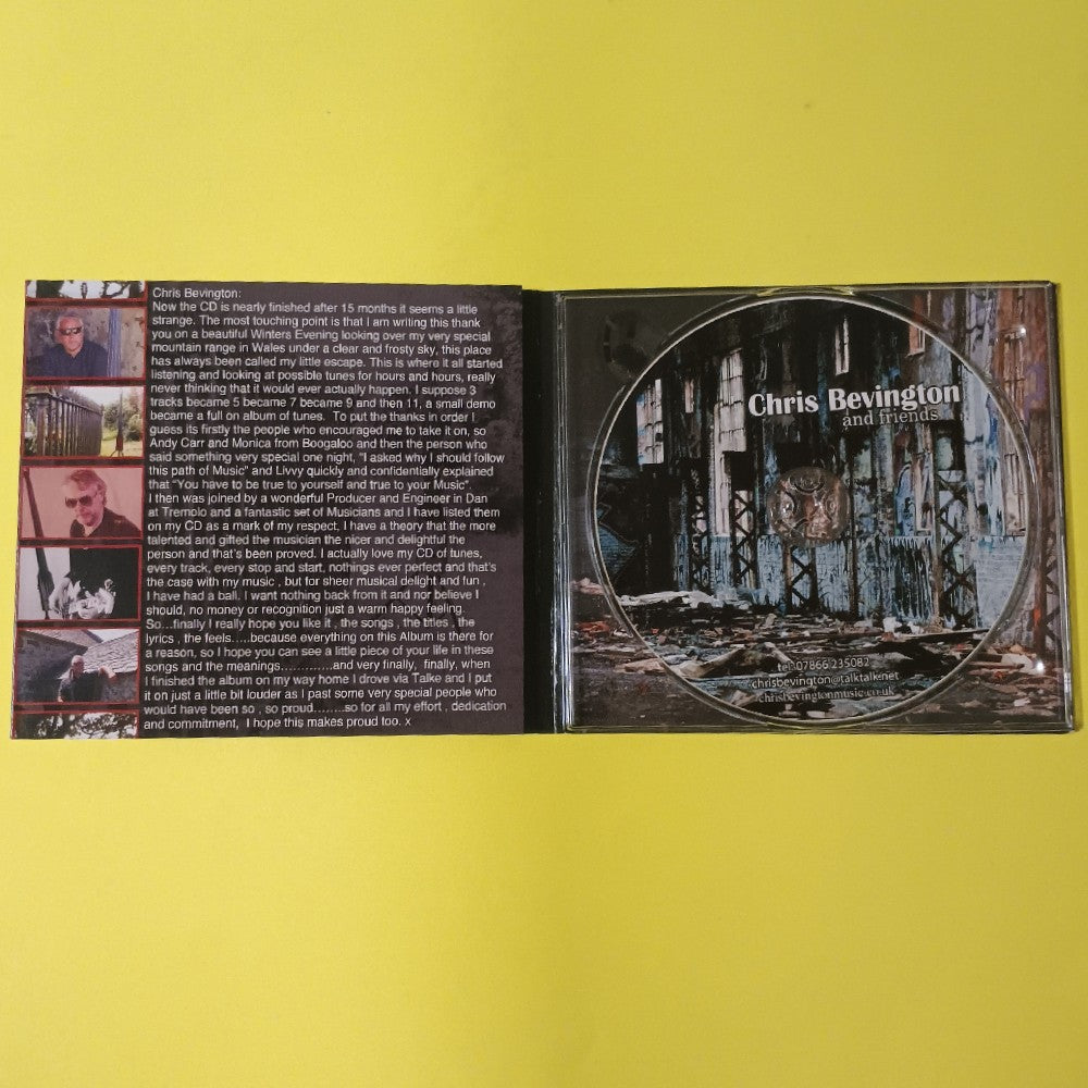 Chris Bevington & Friends AUTOGRAPHED - Self Titled CDr - 2013 - Used - NM - CDs