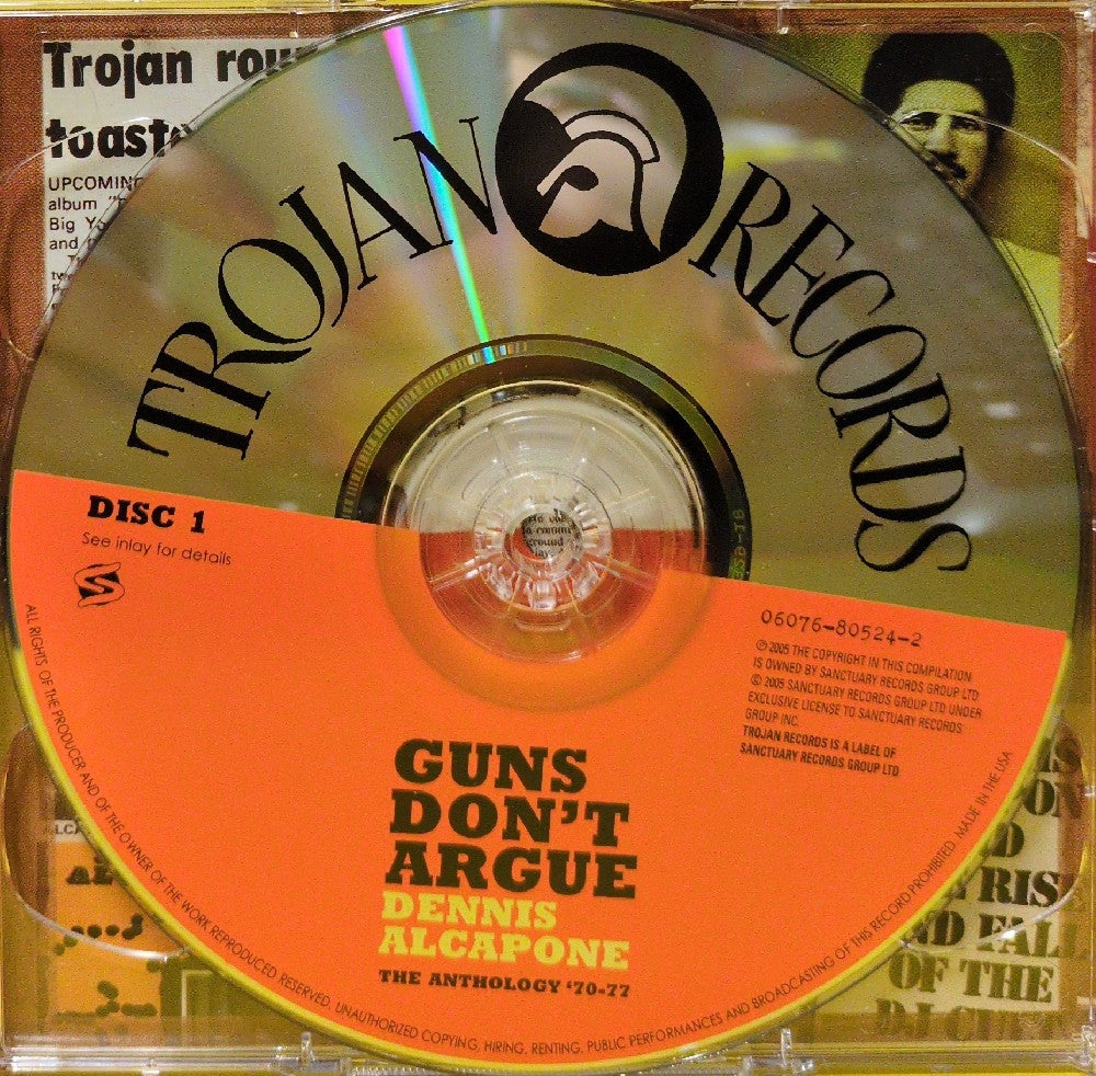 Dennis Alcapone - Guns Don't Argue - 2005 - 06076-80524-2 - Used - VG++ - CDs - 2xCD - Cardboard Slipcase