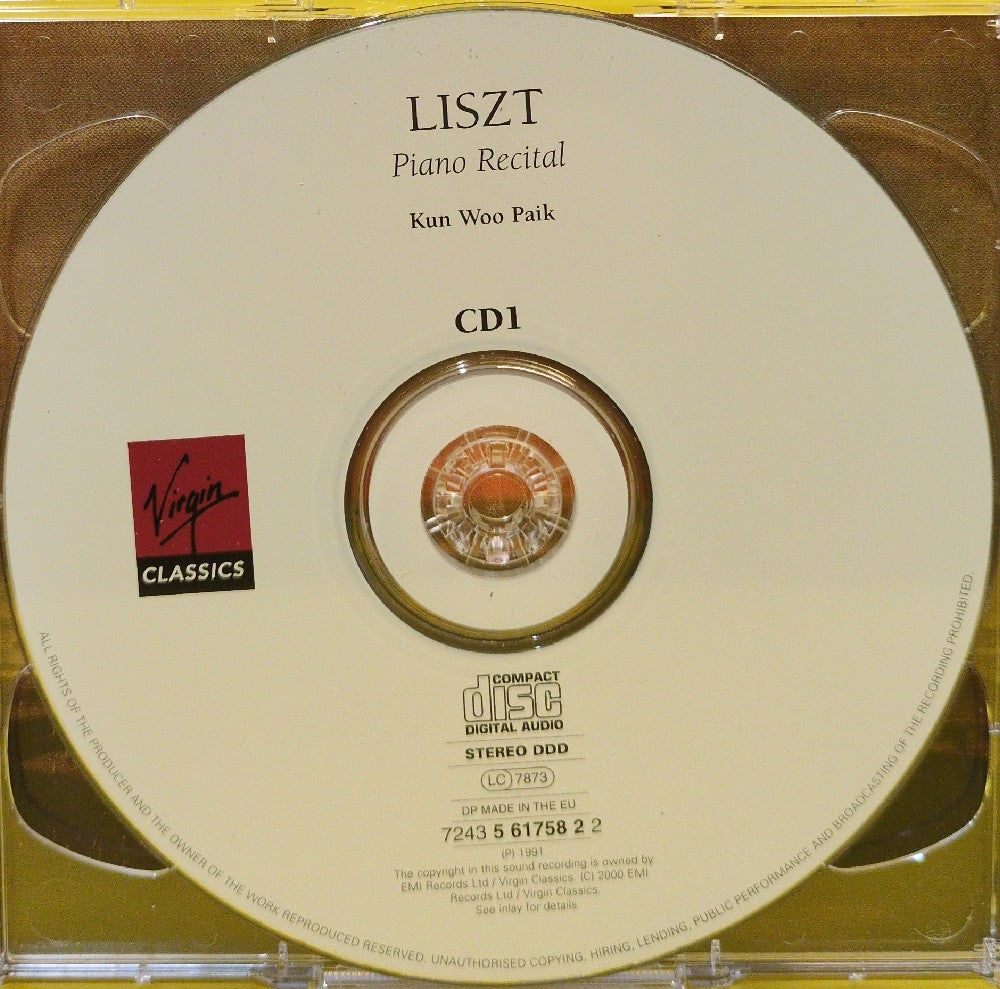 Kun Woo Paik, Liszt, Poulenc, Debussy, Satie - Kun Woo Paik - 2000 - 7243 5 61757 2 3 - Used - VG++ - CDs - 2xCD - European Import