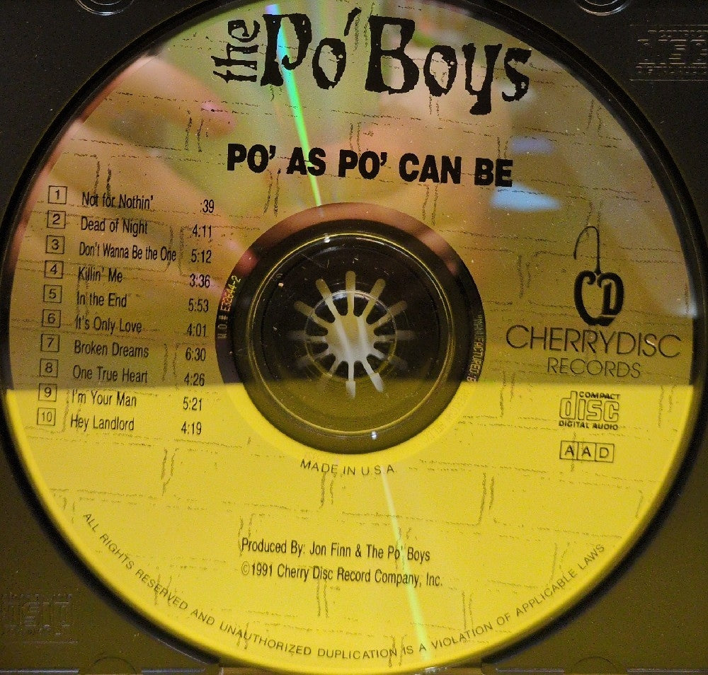 The Po'boys - Po' As Po' Can Be - 1991 - CDR-1/91 - Used - VG++ - CDs