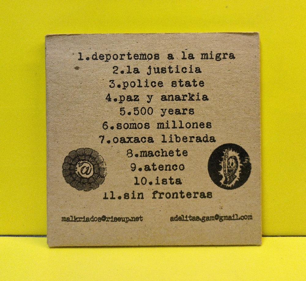 Adelit@s - Guerrilla Armada Con Melodias - 2007 - Used - VG++ - CDs - Numbered - Screen-printed Cardboard Case - W/ Insert