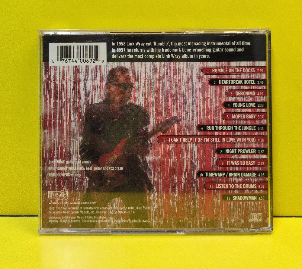 Link Wray - Shadowman - 1997 - HIPD-40069 - Used - VG++ - CDs