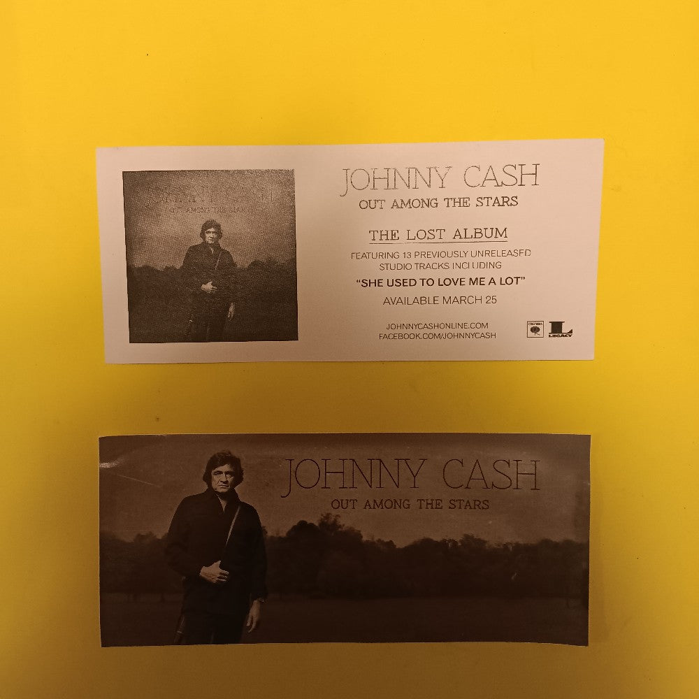 Lot Of 38x Johnny Cash Stickers Out Among The Stars