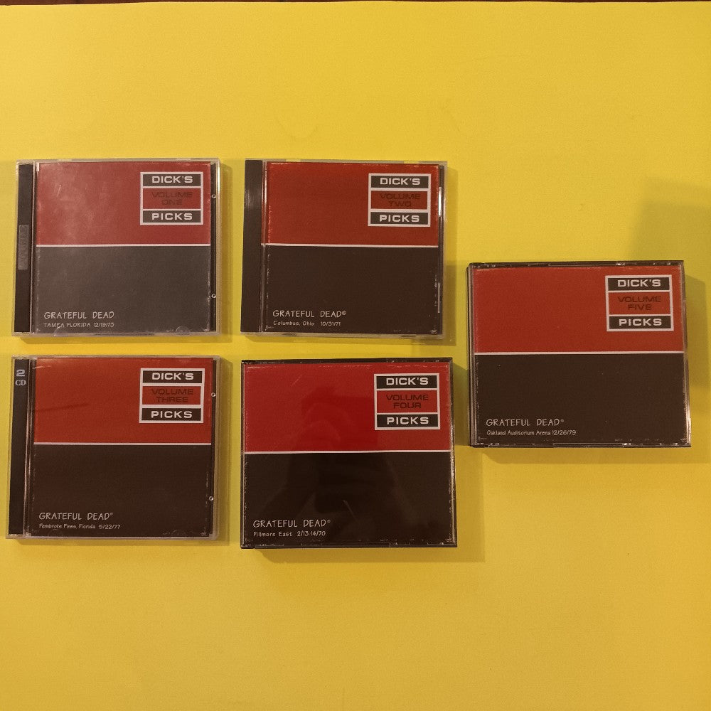 Grateful Dead - Lot Of 5x Dick's Picks Vol 1-5 - 1993 - Used - VG++ - CDs