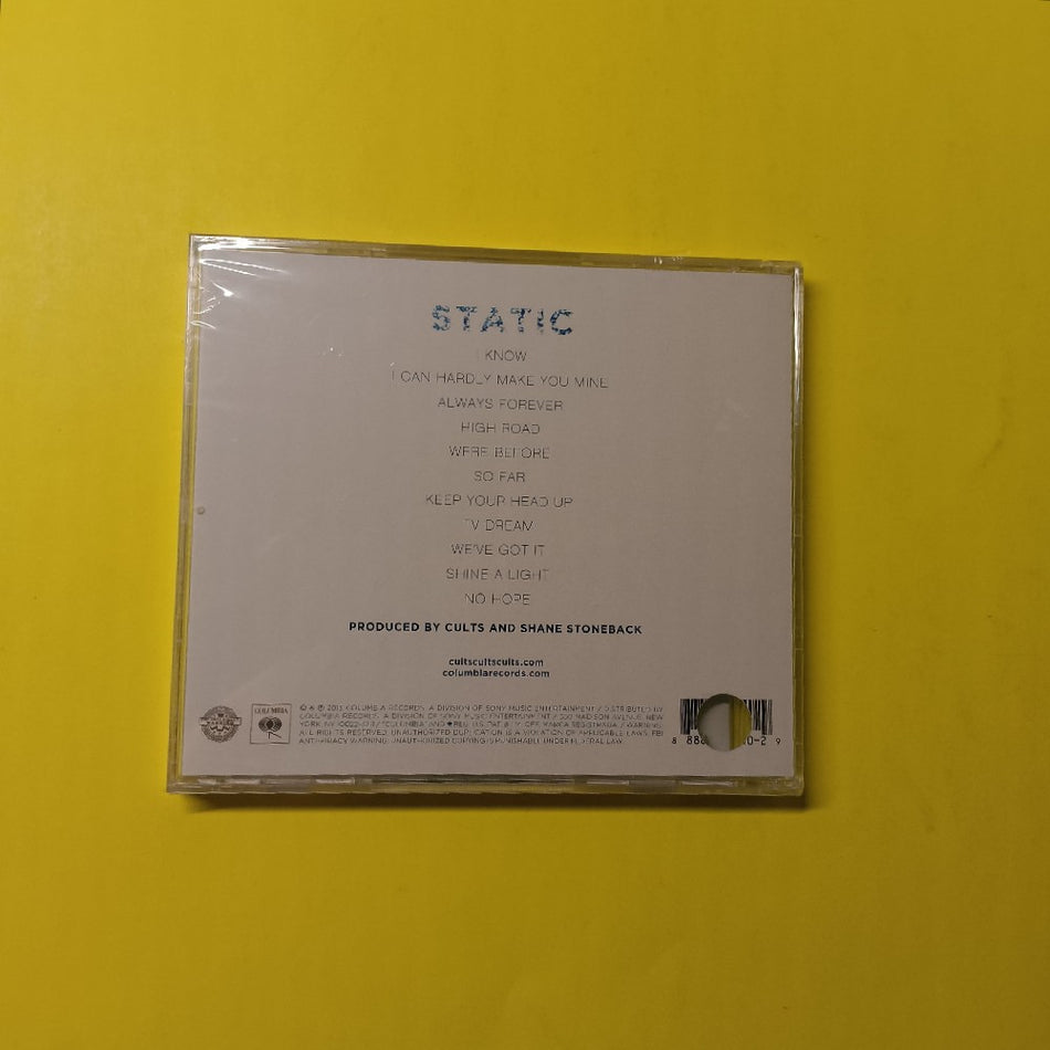 Cults - Static - 2013 - 88883772402 - New - Sealed - CDs