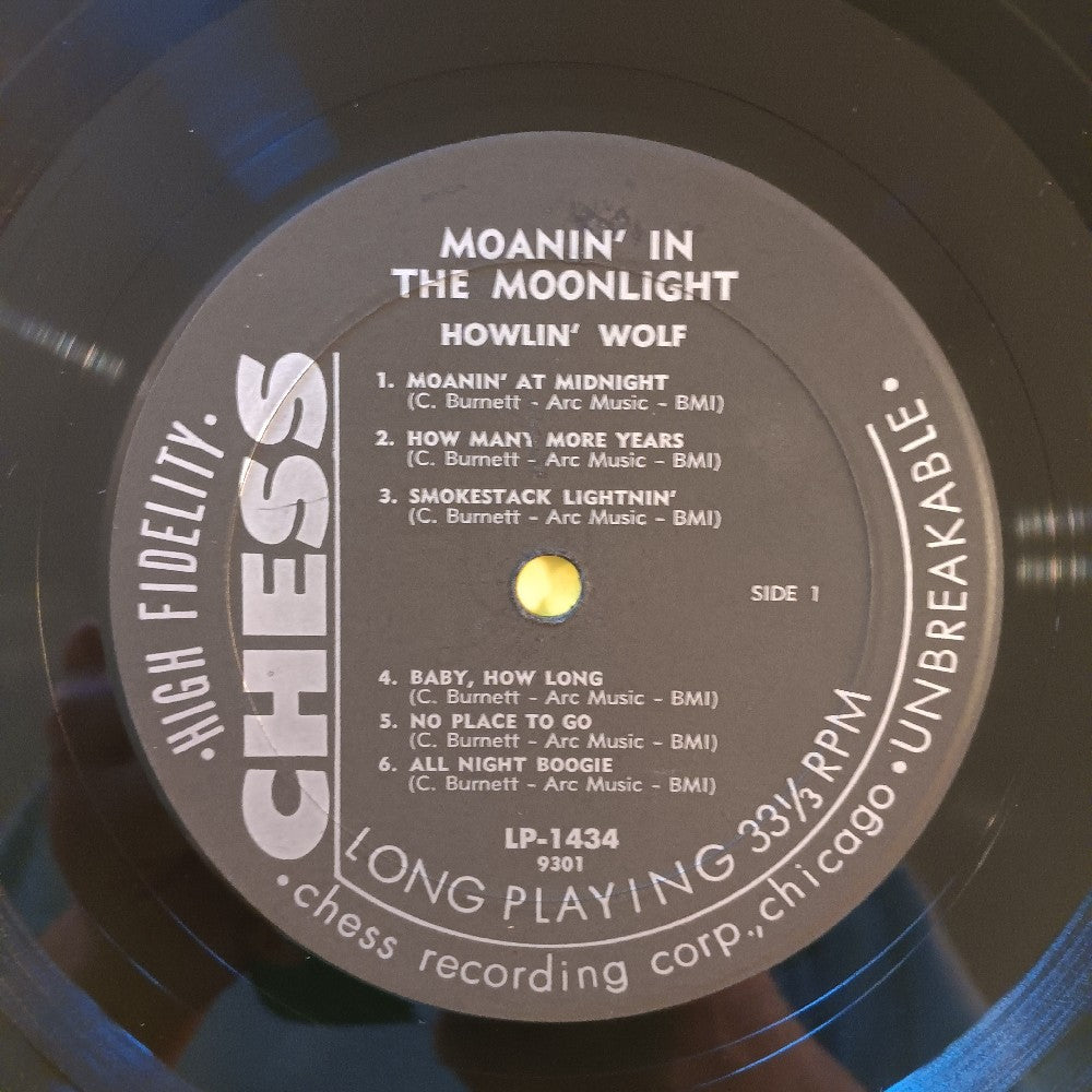 Howlin Wolf - Moanin' In The Moonlight MONO TESTED - 1959 - Chess LP 1434 - Used - VG - Vinyl