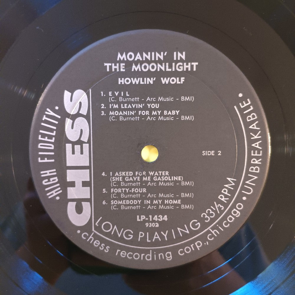 Howlin Wolf - Moanin' In The Moonlight MONO TESTED - 1959 - Chess LP 1434 - Used - VG - Vinyl