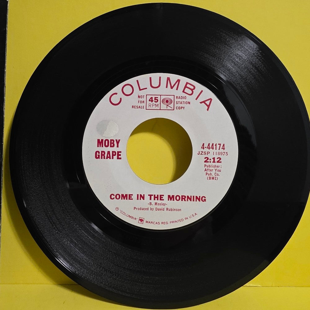 Moby Grape  - Hey Grandma/Come In The Morning  RARE PROMO  - 1967 - 4-44174 - Used - VG++ - Vinyl