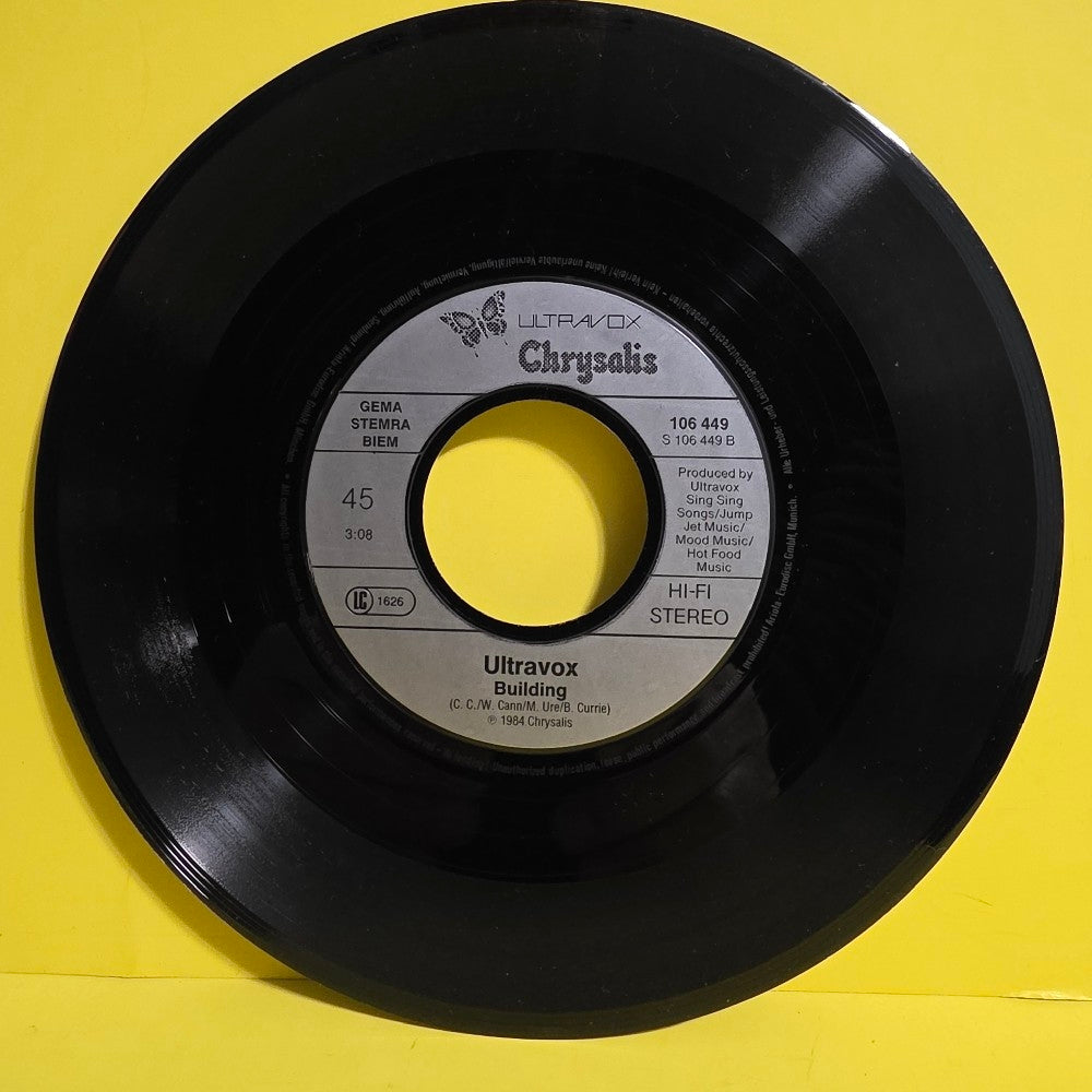 Ultravox  - Dancing With Tears In My Eyes - 1984 - 106 449 - Used - EX - Vinyl